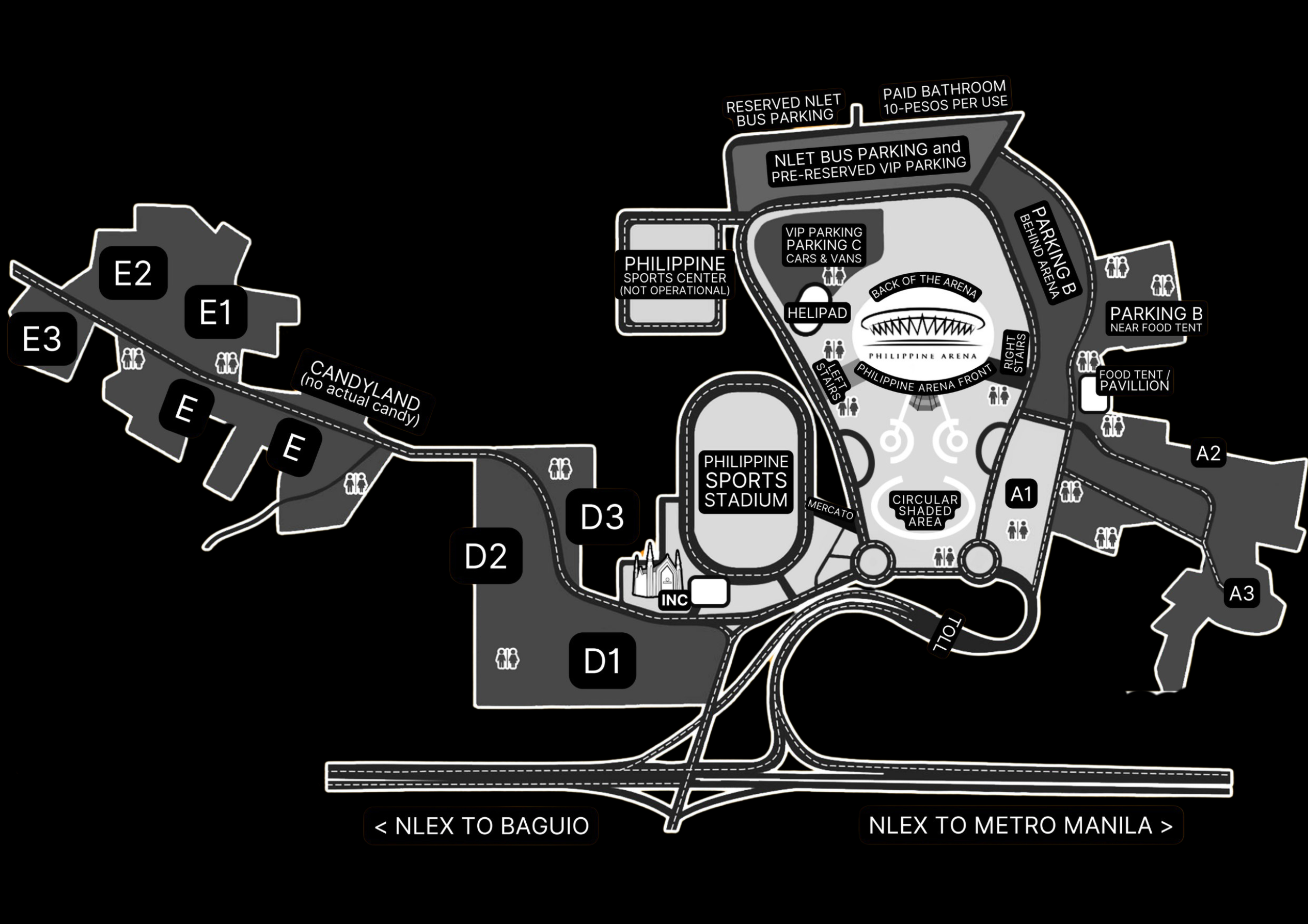 Philippine Arena Site Map
