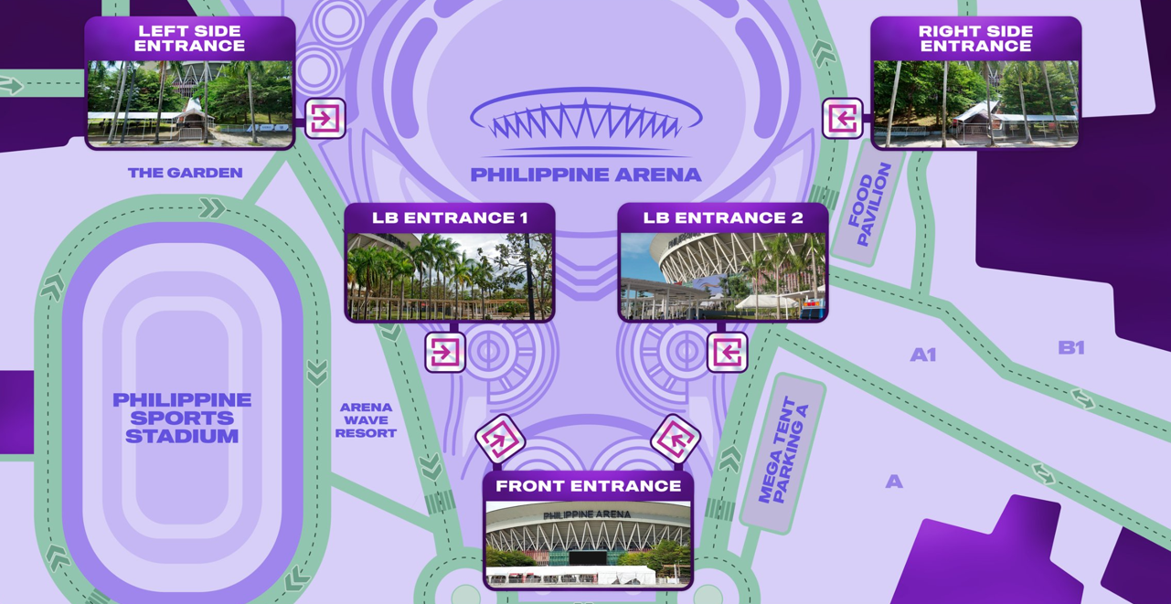 Philippine Arena Gate Entrance